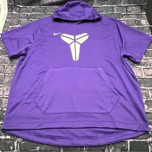 NIKE Dri-Fit Spotlight Basketball Hoodie Kobe Bryant Mamba Purple Size 3XL NEW